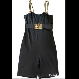 Black and Gold Romper